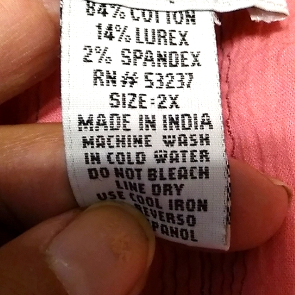 JUST REDUCED.  Sleeveless Pink Top (2X) - Picture 6 of 6